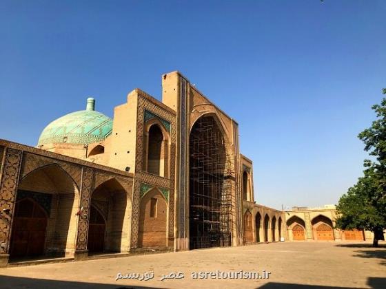 جمع آوری داربست های مسجد جامع عتیق بعد از 15 سال