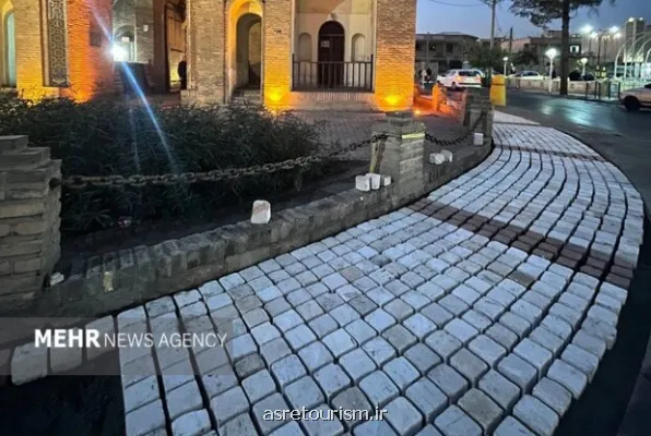 طرح سنگ فرش و آرام سازی میدان ارگ سمنان اجرا شد احیای هویت شهری